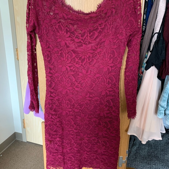 Maroon Homcoming/cocktail Dress - Picture 2 of 6